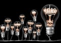 Light Bulbs with Idea Concept Royalty Free Stock Photo