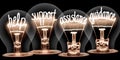 Light Bulbs with Help and Support Concept