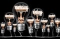 Light Bulbs with Marketing Concept Royalty Free Stock Photo