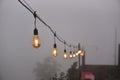 Light bulbs in the fog