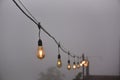 Light bulbs in the fog