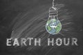 Earth hour concept