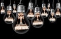 Light Bulbs with Performance Concept Royalty Free Stock Photo