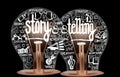 Light Bulbs with Story Telling Concept