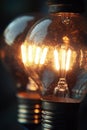 Light Bulbs Table Top Royalty Free Stock Photo