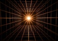 The light bursts into rays, enhancing the sense of depth and visual focus Royalty Free Stock Photo
