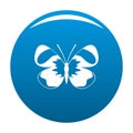 Light butterfly icon blue vector