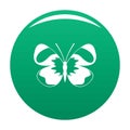 Light butterfly icon vector green