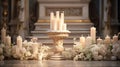 light candle on altar