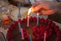 Light a candle on the cake