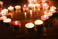 The light from the candles Royalty Free Stock Photo