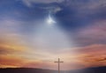 The Light of Christ Crucifix . Royalty Free Stock Photo