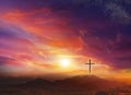 The Light of Christ Crucifix . Light of God Royalty Free Stock Photo