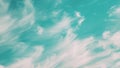 Light Cirrus Clouds Cloud Sky In Blue Aquamarine pale-blue colors Moving In Sky. Natural Background Cloudscape 4K Royalty Free Stock Photo