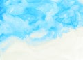 Light cloud and sky watercolor background