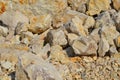 Light color rocks, stones Royalty Free Stock Photo