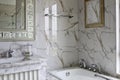 Light color style of natural decorative pattern of marble bathroom home Royalty Free Stock Photo