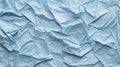 Light colored old creased and wrinkled paper abstract background. Blue crumpled paper texture background. Grunge texture Royalty Free Stock Photo