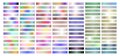 Light Colorful Metal Gradient Collection of Every Color Swatches Royalty Free Stock Photo