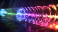 Light Condensation Phenomena in a Laser Cavity Visualization Royalty Free Stock Photo