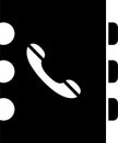 Isolated Phone Directory Icon Vector Illustration Royalty Free Stock Photo