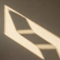 Light creates a geometric shadow pattern Royalty Free Stock Photo