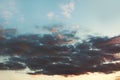 Light dark clouds in the morning Royalty Free Stock Photo