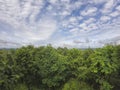 Light in the Dark and Dramatic Storm Clouds background Royalty Free Stock Photo