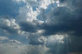 Light in the Dark and Dramatic Storm Clouds Royalty Free Stock Photo
