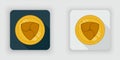 Light and dark NEM crypto currency icon
