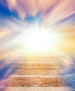 Light from sky . Religion background . Royalty Free Stock Photo