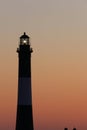 Top of the light Fire Island lighthouse Robert Moses Beach 8 Royalty Free Stock Photo