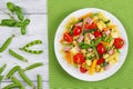 Light delicious salad of italian pasta Royalty Free Stock Photo