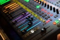 Light of digital Audio mixer fader