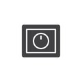 Light dimmer switch icon vector