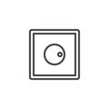 Light dimmer switch outline icon