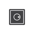 Light dimmer switch vector icon
