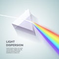 Light dispersion illustration Royalty Free Stock Photo
