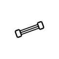 light dumbbells icon. Element of sport icon for mobile concept and web apps. Isolated light dumbbells icon can be used for web and