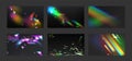 Light effect diamond prism flare collection, glare