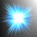 Light Effect Transparent Flare Lights. EPS 10 Royalty Free Stock Photo