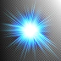 Light Effect Transparent Flare Lights. EPS 10 Royalty Free Stock Photo