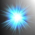Light Effect Transparent Flare Lights. EPS 10 Royalty Free Stock Photo