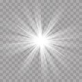 Light rays flash sun star shine radiance effect