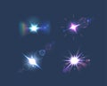 Light Effects Vector Set. Diverse Collection Of Stunning Visual Enhancements, Featuring Dynamic Glows, Lens Flares