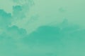 Light emerald green and mint color sky, pastel background Royalty Free Stock Photo