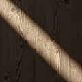 Light emphasizes the rustic appearance, showcasing the wood\'s rich, Royalty Free Stock Photo