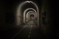 Light at the end of the dark tunnel Royalty Free Stock Photo