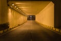 Light at end of traffic tunnel in Hanoi, Vietnam Royalty Free Stock Photo