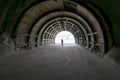 Light at the end of the tunnel, hope and journey Royalty Free Stock Photo